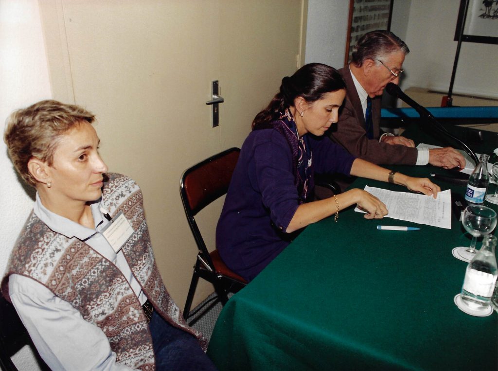 Dña. I. Campderrós, Dña. V.Teetor, monitoras, Dr. J. Billings (Barcelona 1994)